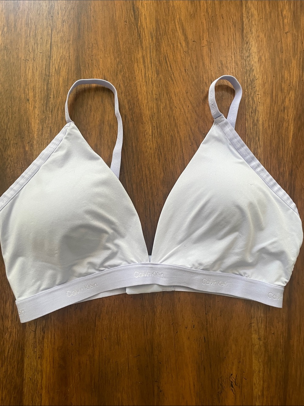 Lovely Lavender Calvin Klein Triangle Wireless Bralette